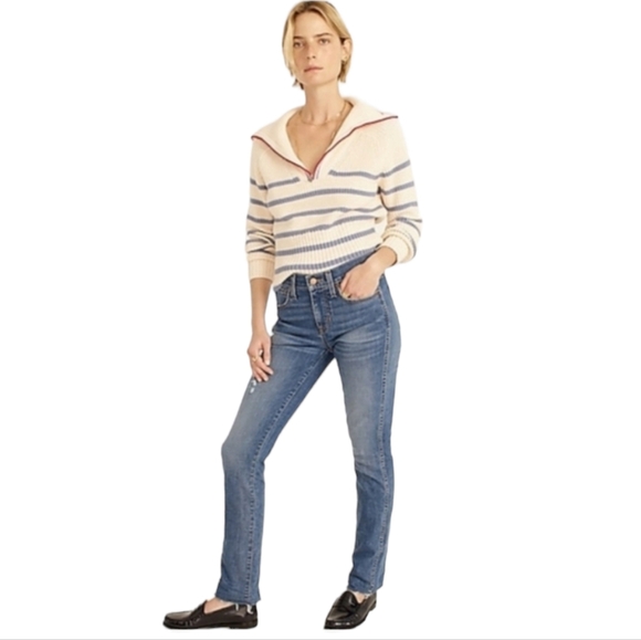 NEW J. Crew Vintage Slim Straight Jeans Tilda Wash All Season High Rise Summer - Picture 1 of 7